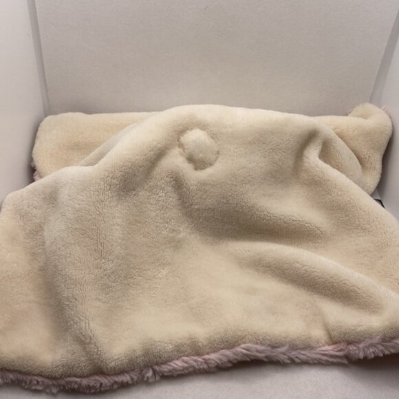 Kellytoy K. Luxe Baby Security Blanket Pink Unicorn Plush Head Lovey Rattle Toy - Picture 8 of 9